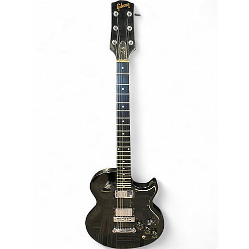 Vintage 1975 Gibson L6-S Black Solid Body Electric Guitar Black