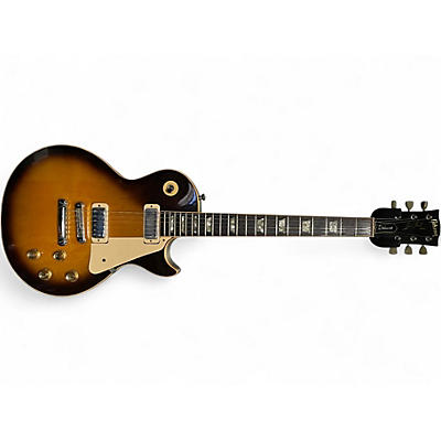 Vintage 1975 Gibson Les Paul Deluxe Sunburst Solid Body Electric Guitar