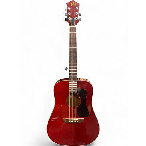 Guild Vintage 1975 Guild D25C Cherry Acoustic Guitar Cherry