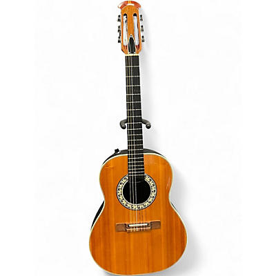 Vintage 1975 Ovation 1624-4 Natural Acoustic Electric Guitar