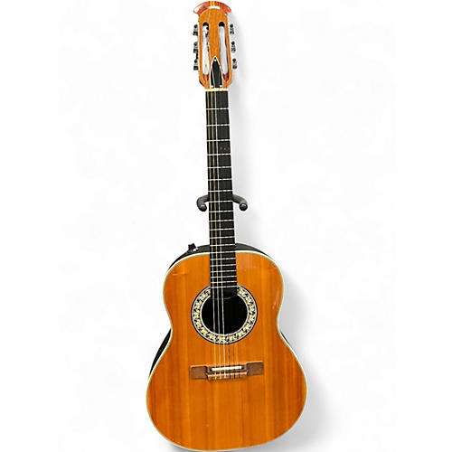 Vintage 1975 Ovation 1624-4 Natural Acoustic Electric Guitar Natural