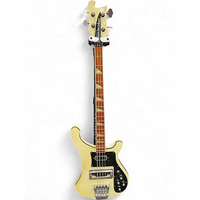 Vintage 1975 Rickenbacker 4001 TUXEDO WHITE Electric Bass Guitar