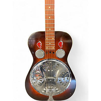 Vintage 1976 Dobro d60 Brown Sunburst Resonator Guitar