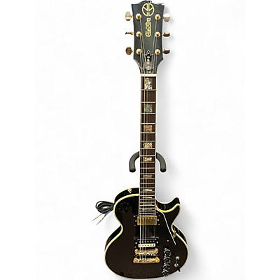 Vintage 1976 Electra X310 Black and Gold Solid Body Electric Guitar