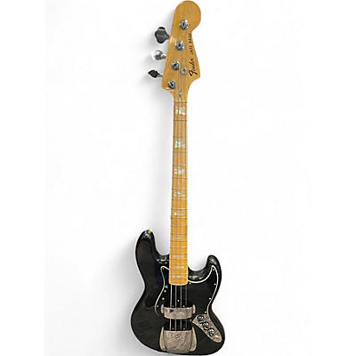Vintage 1976 Fender 1976 JAZZ BASS Black Electric Bass Guitar