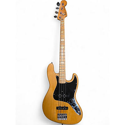 Vintage 1976 Fender Jazz Bass Natural Electric Bass Guitar