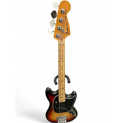 Vintage 1976 Fender Mustang Bass Sunburst Electric Bass Guitar