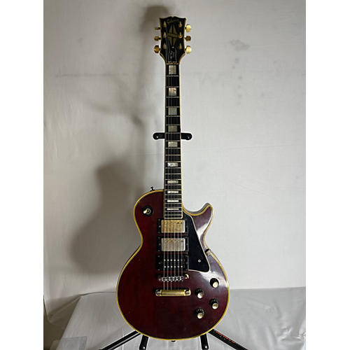 Gibson Vintage 1976 Gibson Les Paul Custom 3PU Wine Red Solid Body Electric Guitar Wine Red