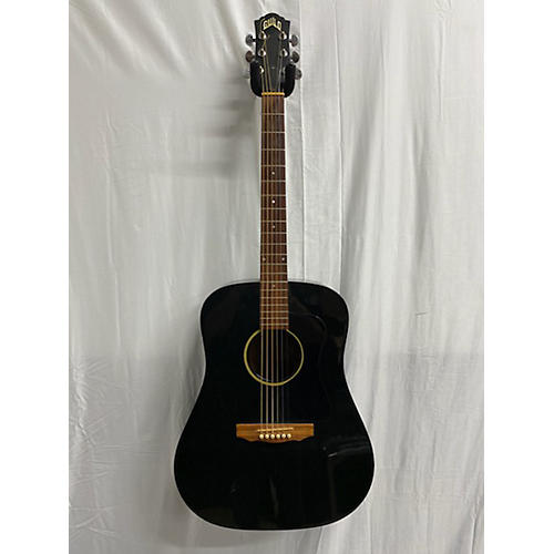 Guild Vintage 1976 Guild D-15 Black Acoustic Guitar Black