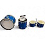 Vintage 1976 Ludwig 4 Piece Classic Big Beat Blue Drum Kit Blue