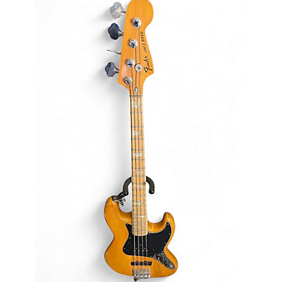 Vintage 1977 Fender Jazz Bass Natural Electric Bass Guitar