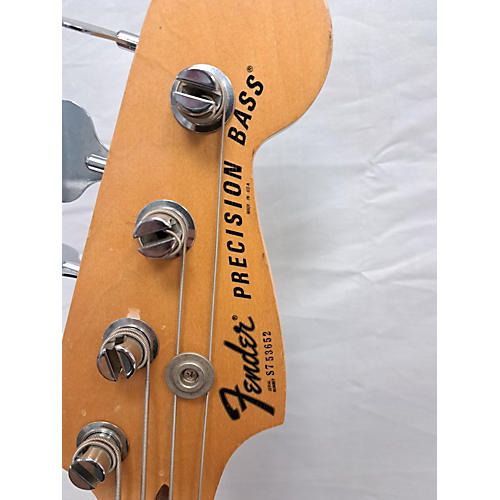 Fender Vintage 1977 Fender Standard Precision Bass Fretless Natural Electric Bass Guitar Natural