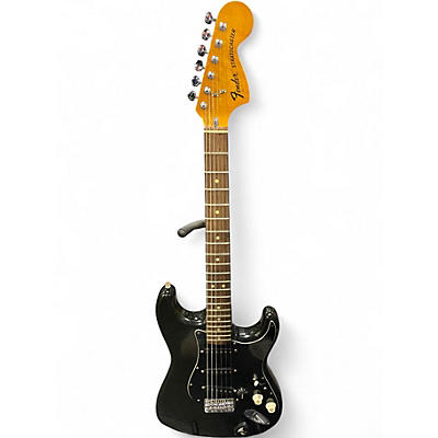 Vintage 1977 Fender Stratocaster Black Solid Body Electric Guitar