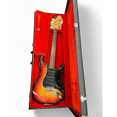Vintage 1977 Fender Stratocaster Sunburst Solid Body Electric Guitar