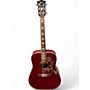 Vintage 1977 Gibson 1977 HUMMINGBIRD CUSTOM Red Acoustic Guitar Red