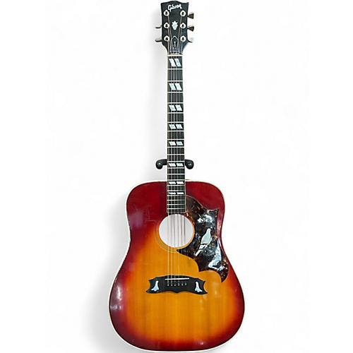 Vintage 1977 Gibson Dove 2 Color Sunburst Acoustic Electric Guitar 2 Color Sunburst