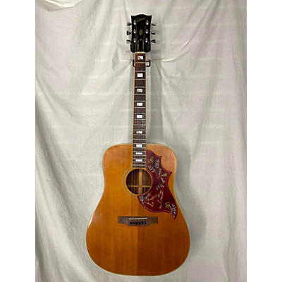 Gibson Vintage 1977 Gibson Hummingbird Natural Acoustic Electric Guitar