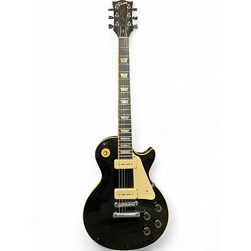 Vintage 1977 Gibson Les Paul Deluxe Pro Black Solid Body Electric Guitar Black