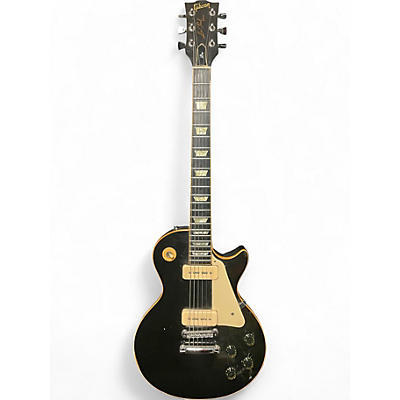 Vintage 1977 Gibson Les Paul Pro Deluxe Black Solid Body Electric Guitar
