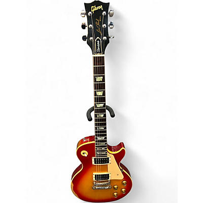 Vintage 1977 Gibson Les Paul Standard Heritage Cherry Sunburst Solid Body Electric Guitar