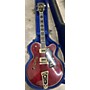 Vintage Gretsch Guitars Vintage 1977 Gretsch Guitars 7690 Super Chet Red Hollow Body Electric Guitar Red