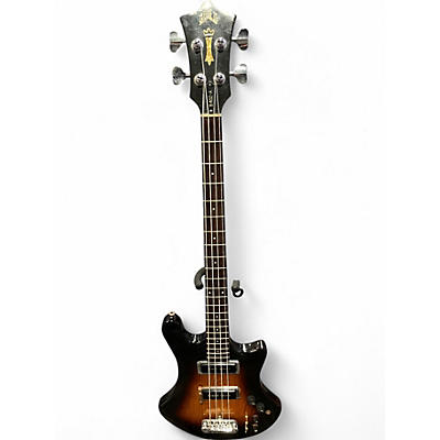 Vintage 1977 Guild B402-A 3 Tone Sunburst Electric Bass Guitar