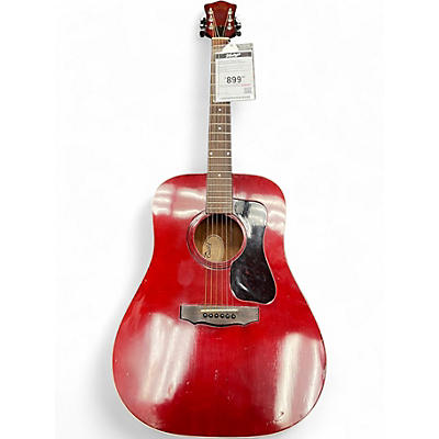 Vintage 1977 Guild D25 Wine Red Acoustic Guitar