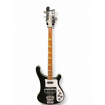 Vintage 1977 Rickenbacker 4001 Black Electric Bass Guitar
