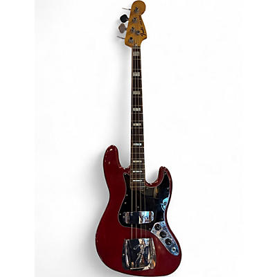 Vintage 1978 Fender 1970S Jazz Bass Red Electric Bass Guitar