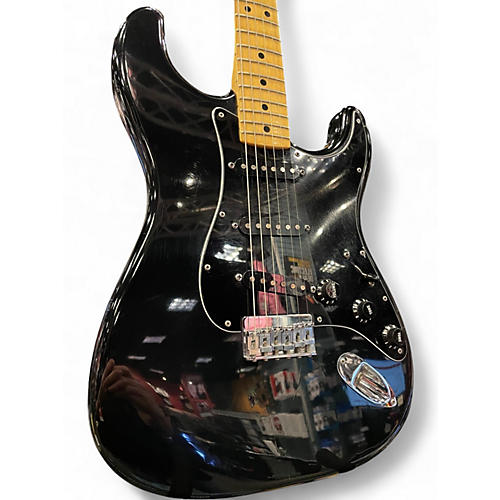 Vintage 1978 Fender Hardtail Stratocaster Black Solid Body Electric Guitar Black