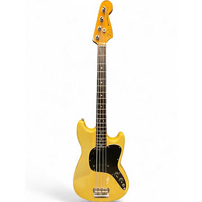 Vintage 1978 Fender Musicmaster Bass Yellow Electric Bass Guitar