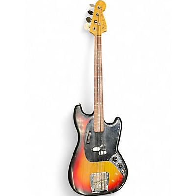 Vintage 1978 Fender Mustang Bass 2 Color Sunburst Electric Bass Guitar