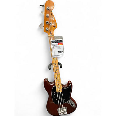 Vintage 1978 Fender Mustang Bass Walnut Electric Bass Guitar