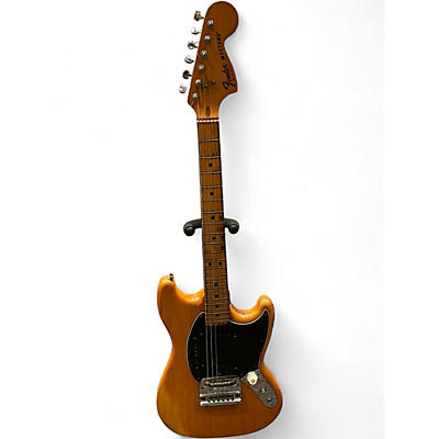 Vintage 1978 Fender Mustang Natural Solid Body Electric Guitar
