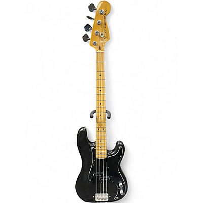 Vintage 1978 Fender Precision Bass Black Electric Bass Guitar