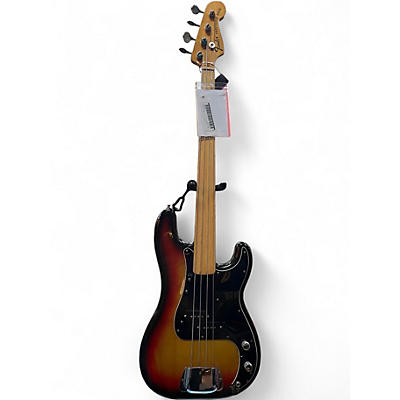 Vintage 1978 Fender Precision Bass Fretless Sunburst Electric Bass Guitar