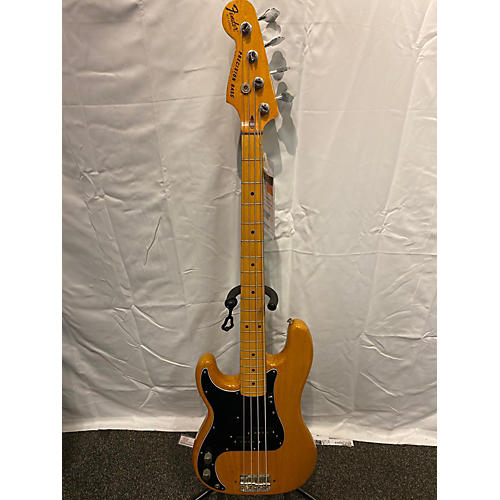 Fender Vintage 1978 Fender Precision Bass Left Handed Vintage Natural Electric Bass Guitar Vintage Natural