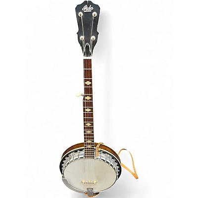Vintage 1978 Iida closed back banjo Trans Brown Banjo