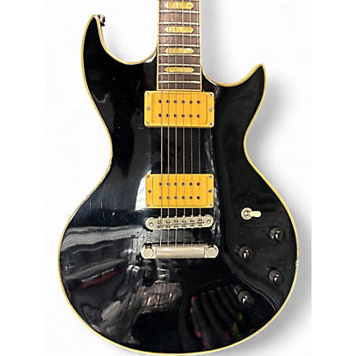 Vintage 1978 Ovation 1978 Ovation UK Preacher Black Solid Body Electric Guitar