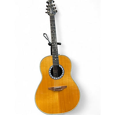 Vintage 1978 Ovation Matrix 16324-4 Natural Acoustic Electric Guitar