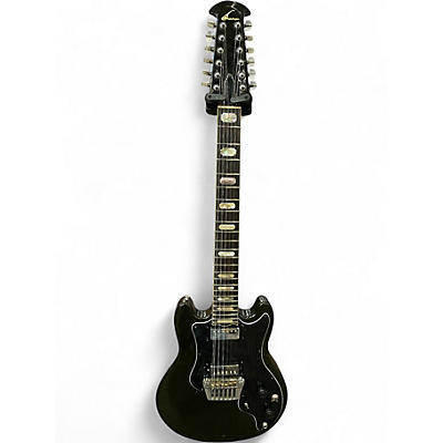 Vintage 1978 Ovation Preacher Deluxe 12 Black Solid Body Electric Guitar