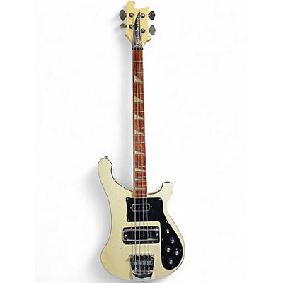 Vintage 1978 Rickenbacker 4001 White Electric Bass Guitar