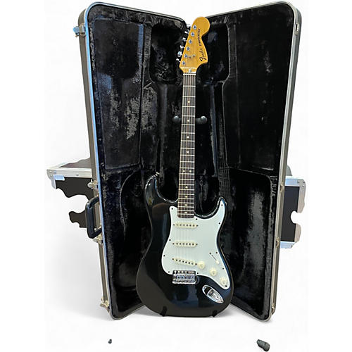 Vintage 1979 Fender STRATOCASTER Black Solid Body Electric Guitar Black