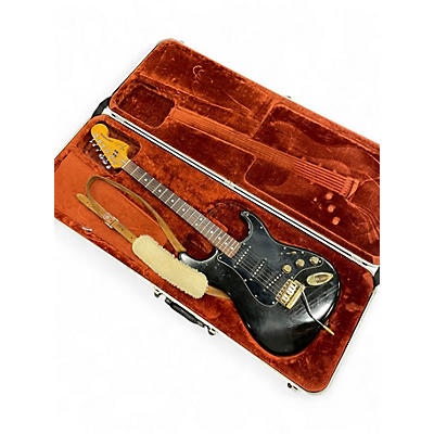 Vintage 1979 Fender Stratocaster Black Solid Body Electric Guitar