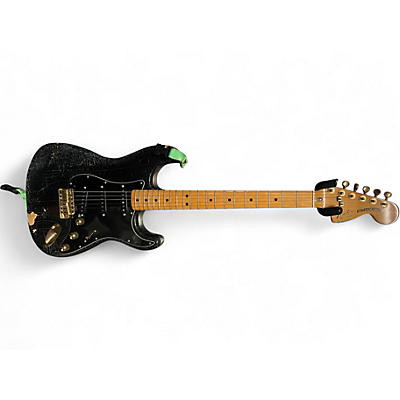 Vintage 1979 Fender Stratocaster Black Solid Body Electric Guitar