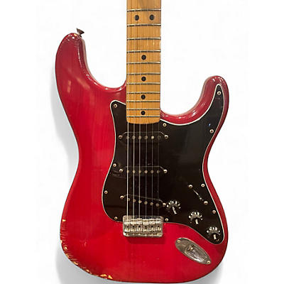 Vintage 1979 Fender Stratocaster Red Solid Body Electric Guitar