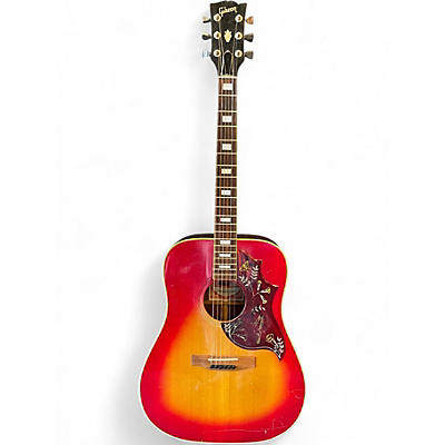 Vintage 1979 Gibson Hummingbird Cherry Sunburst Acoustic Electric Guitar