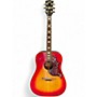Vintage 1979 Gibson Hummingbird Cherry Sunburst Acoustic Electric Guitar Cherry Sunburst