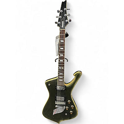 Vintage 1979 Ibanez IC200 Iceman Olive Green Solid Body Electric Guitar