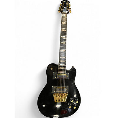 Vintage 1979 Ovation UKII Black Solid Body Electric Guitar